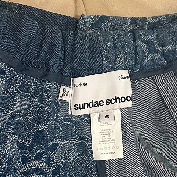 Sundae School Maxi Patchwork Jean Skirt - Picture 2 of 5